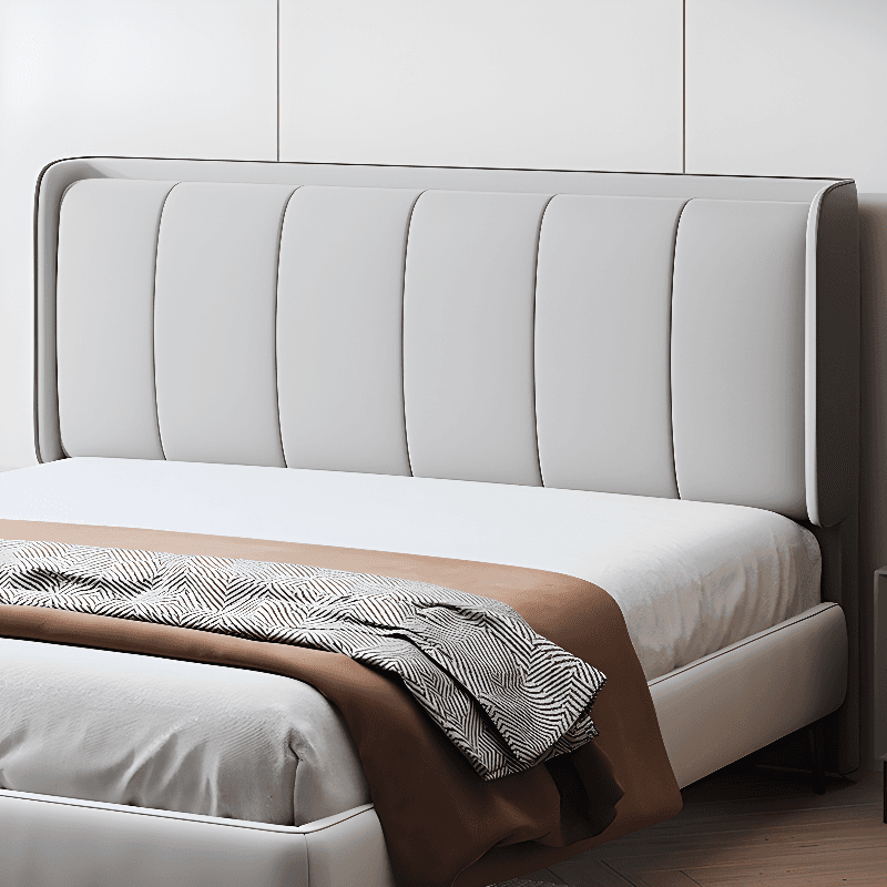 Simplistic Wingback Headboard in Pine Wood with No Distressing, Rectangular Shape for King/Queen/Full Bed, Featuring Sponge Upholstery and Standard Height - image 7