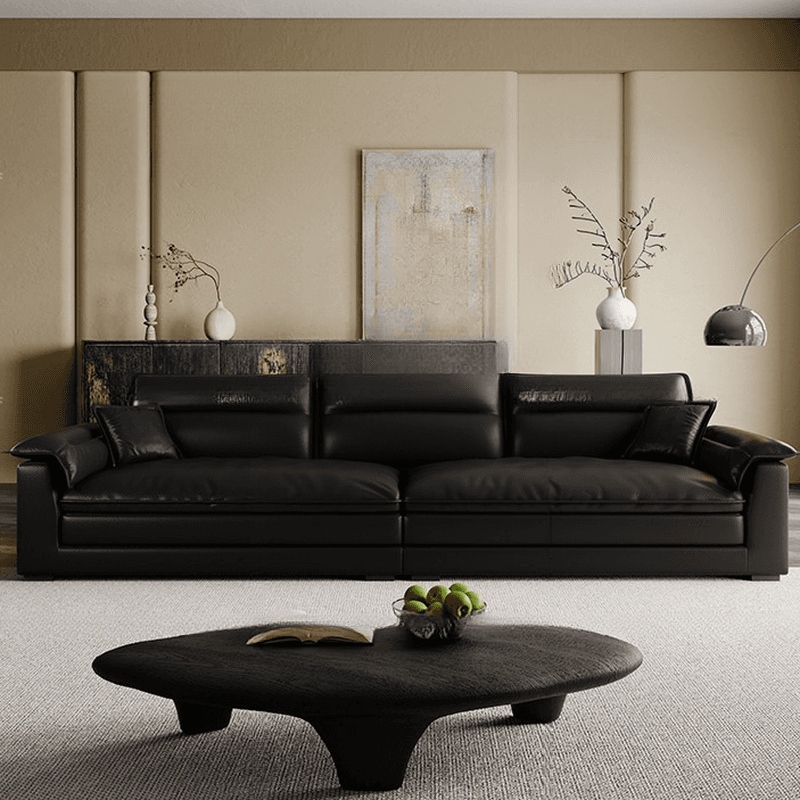 Modish Solid Color Water Resistant Standard Sofa in Light Gray/White/Light Brown with Seats 3/2-seater and 2 Pillows - image 8