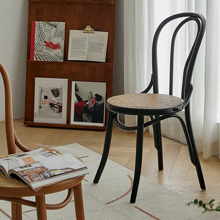 Scandinavian Wooden Side Chair with Standard Height and Armless Design - image 13
