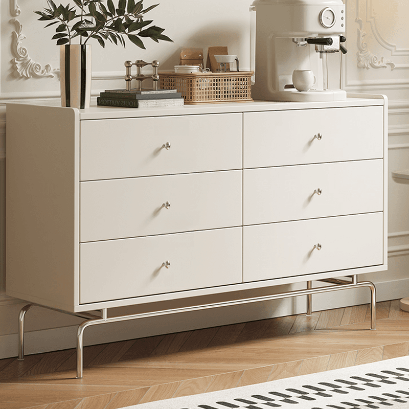 Chalk Casual Raw Wood Bachelor Chest/Semainier/Console Dresser with 4/5/6 Drawers in Vertical/Horizontal Orientation for Sleeping Quarters