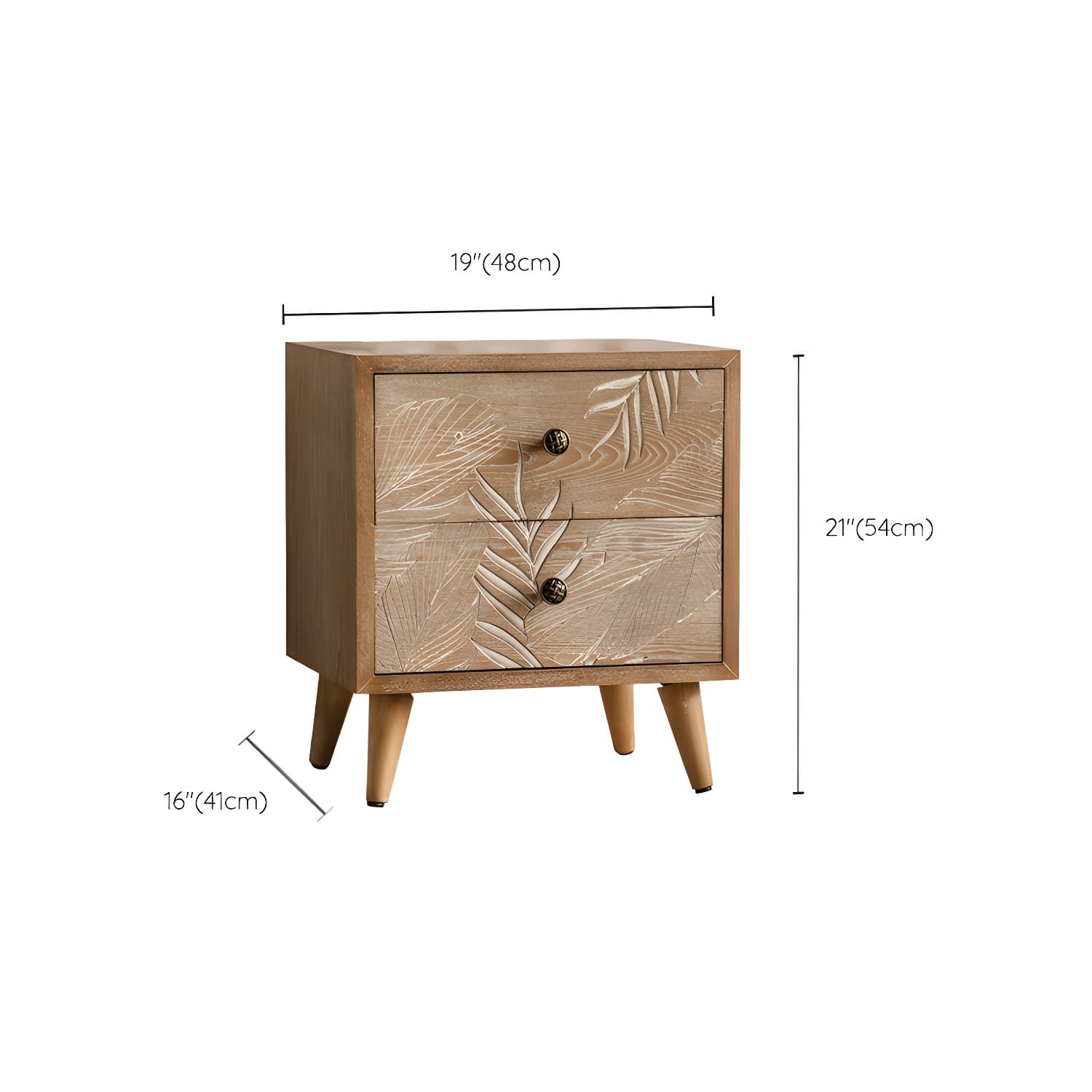 Modern Standard Storage Cabinet Solid Wood Cabinet with Drawer - image 15