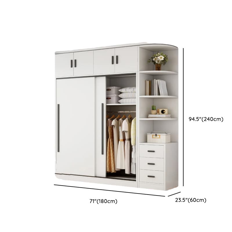 Chalk Modish Wood Dressing Station Soft Close Drawer Soft Close Door Interior Shelves - image 27