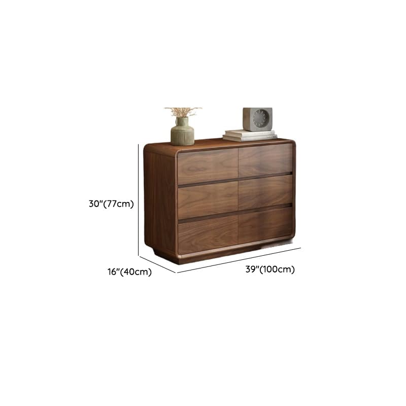 Cocoa Simplistic Natural Wood Double Dresser/Lingerie Chest with 6/9/5 Drawers in Horizontal/Vertical Orientation - image 16