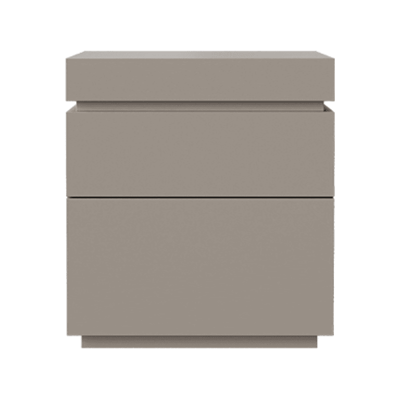 Organic Modern Nightstand With Drawer Organization, 3 Drawers, 1 Shelf, and Real Wood Countertop - image 6