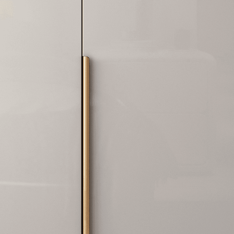 Multicolor/White/Natural Color Art Deco Composite Wood Cabinet Armoire with Hanging Rod, Interior Shelves, Soft Close Door and Soft Close Drawer - image 3