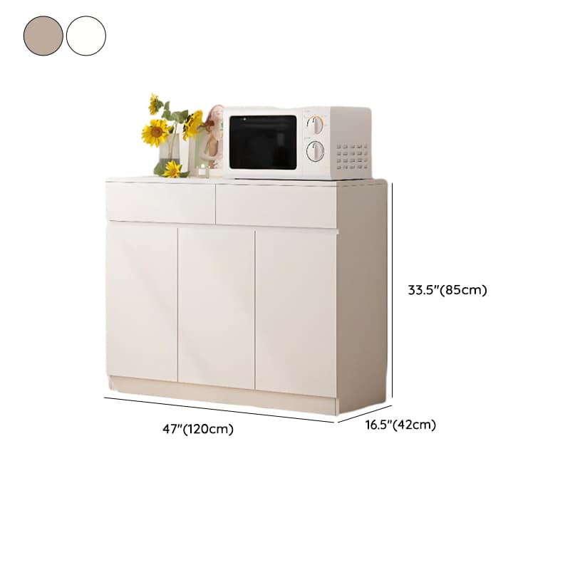 Simple Sideboard with Multiple Drawers, Closet Cabinet, Standard and Narrow Sizes, 1 or 2 Shelves, Wood Countertop, 2 to 5 Doors - image 15