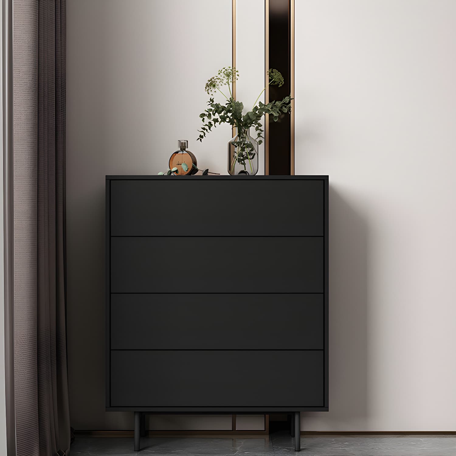 13.65-inch W Modern Storage Chest Dresser Manufactured Wood Storage Chest - image 9