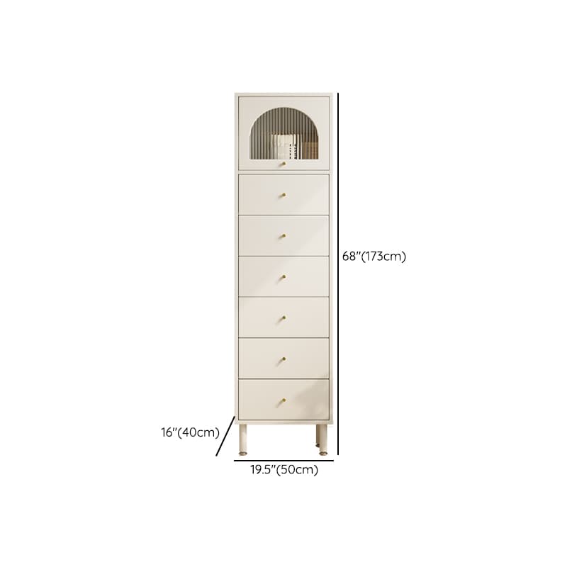 Chalk French Provincial Raw Wood Combo Dresser for Parlor with 5/6/4 Drawers and Hutch in Vertical Orientation - image 12