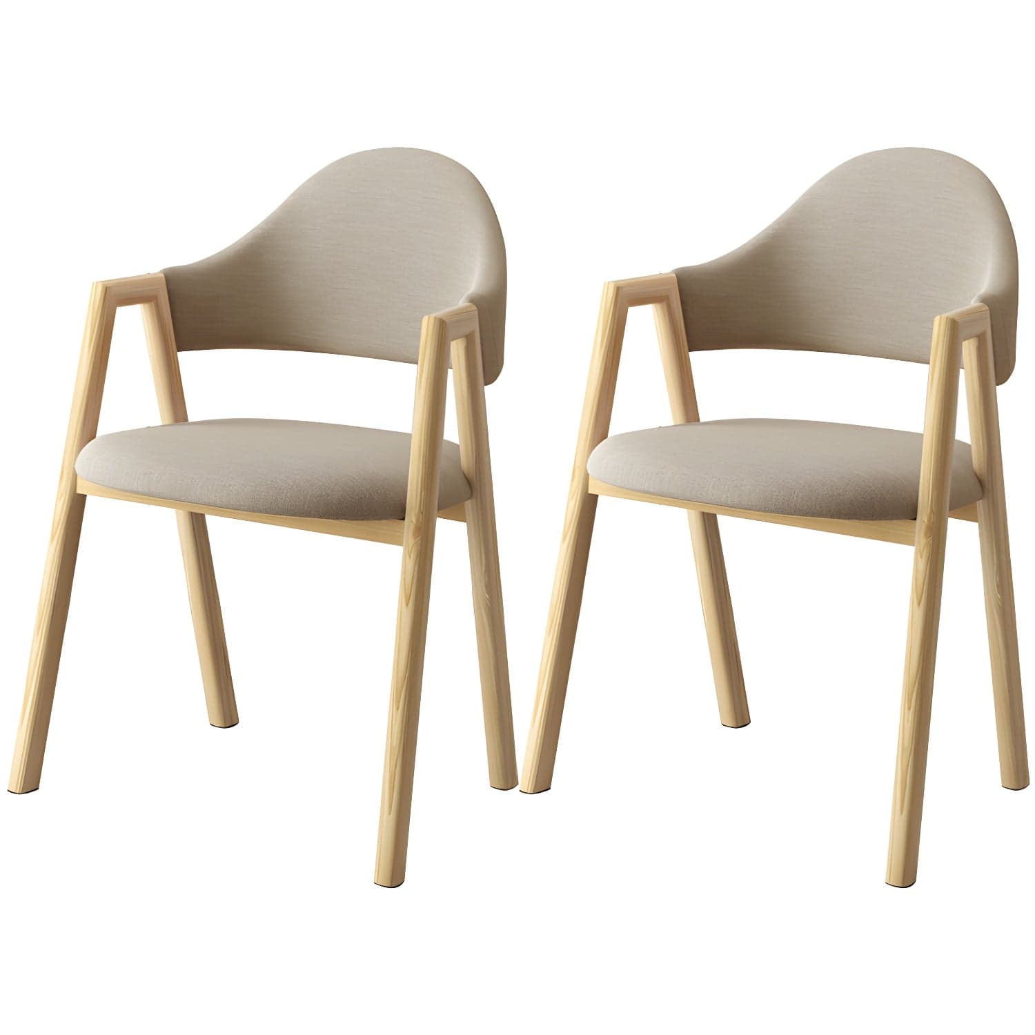 Scandinavian Study Room Metal Arm Chair Colorful Open Dining Chair with Natural Legs - image 11