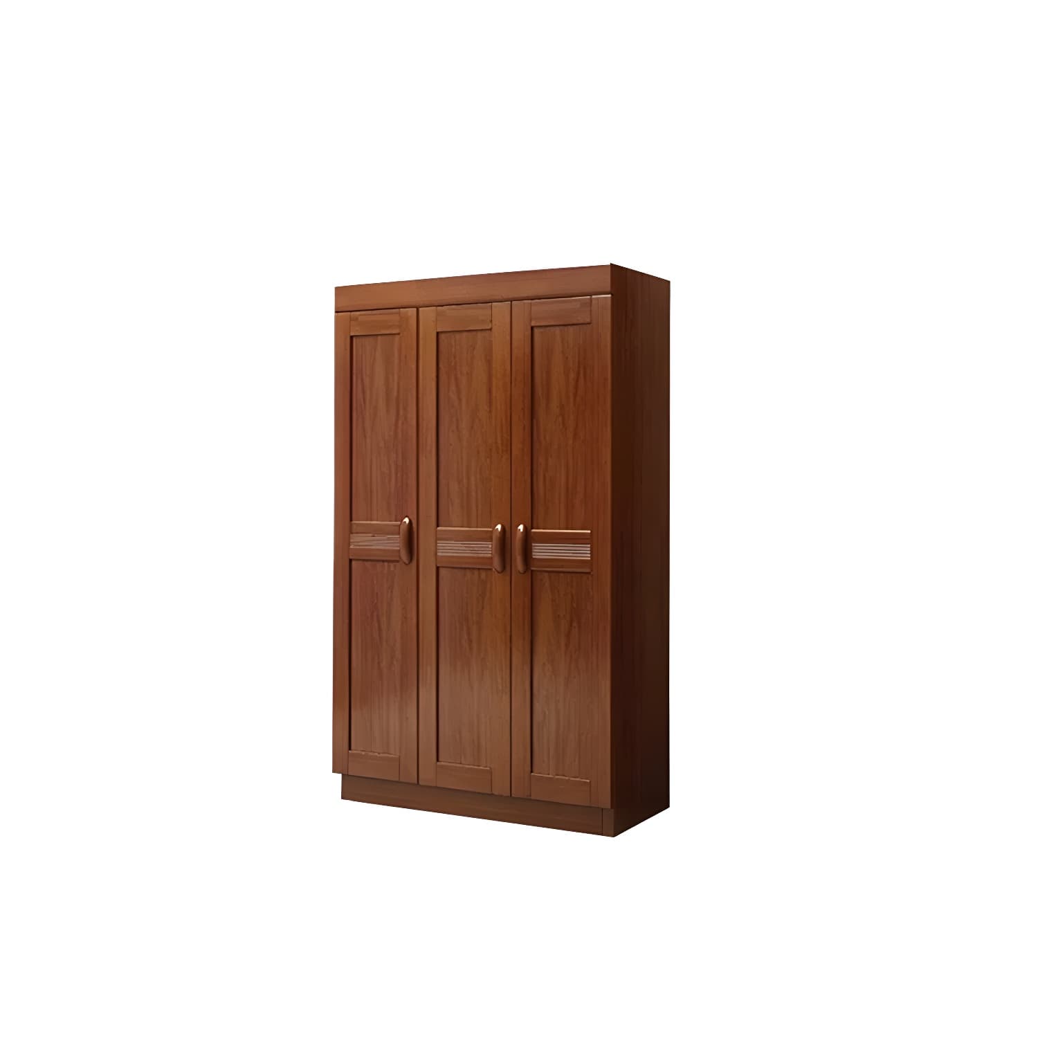 Wood Brown Rustic Wardrobe Armoire with Drawers & Shelves, Walnut Finish - image 5