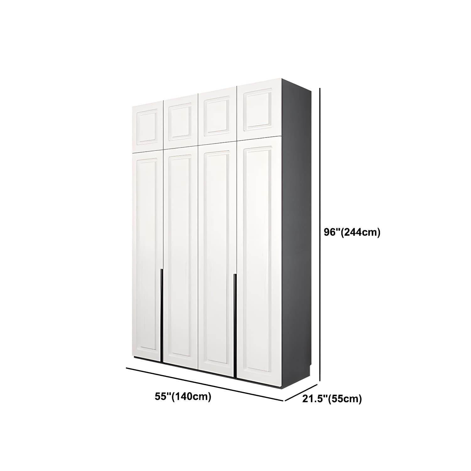 Modern Style Wooden Wardrobe Soft Close Door Wardrobe Closet with Drawer - image 29