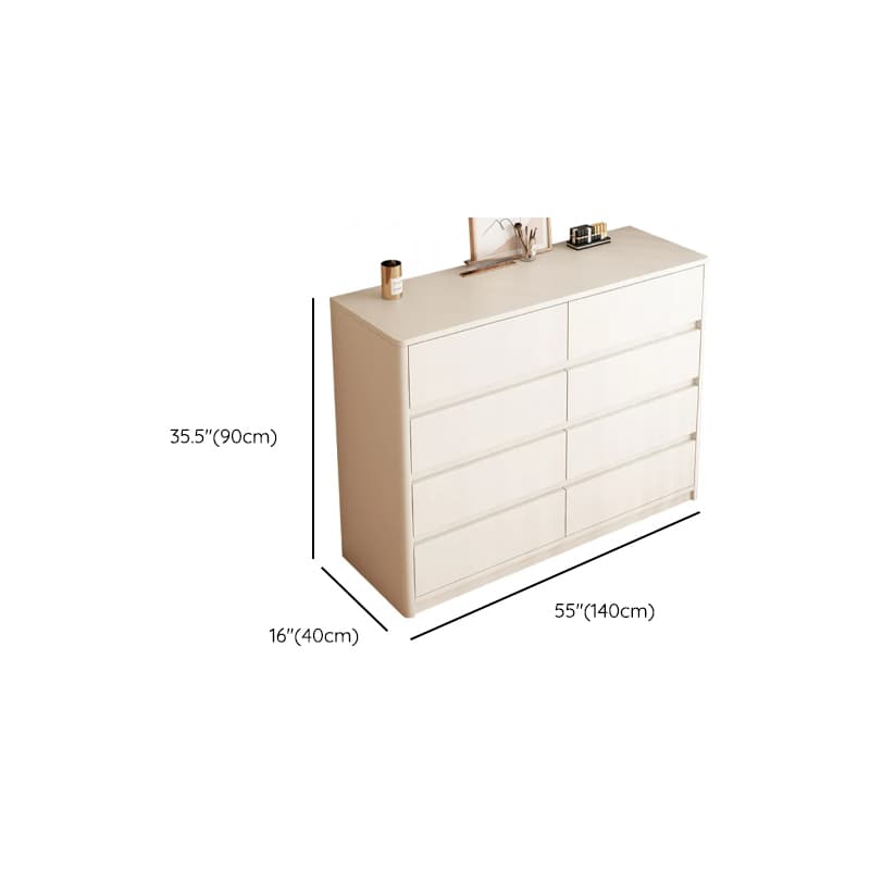 White Trendy Timber Console Dresser/Semainier with 6/8/3 Drawers in Horizontal/Vertical Orientation - image 17