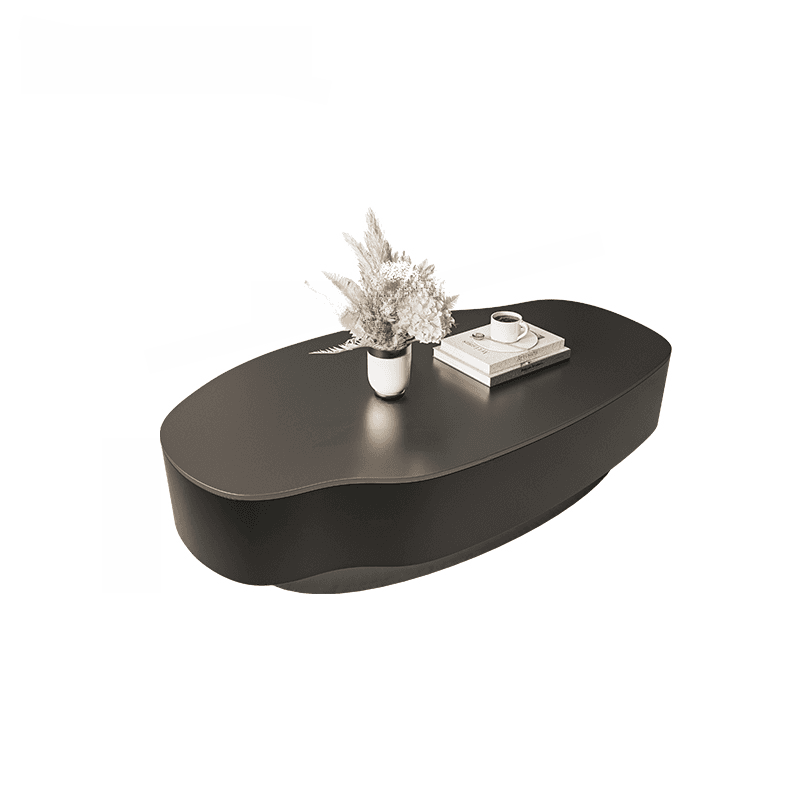 Double Nesting/Single Round/Irregular Accent Table for Living Room with Slate/Glass Tabletop in a Casual Style