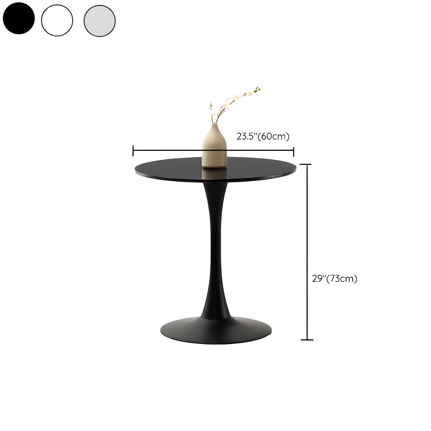 Tulip Dining Table Round Dining Table for Kitchen Dining Room - image 11