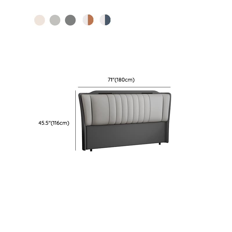 Modish No Distressing Pine Wood Panel Headboard with Rectangle Shape for Full/Queen Bed, Featuring Sponge Upholstery Fill and Standard Height - image 12