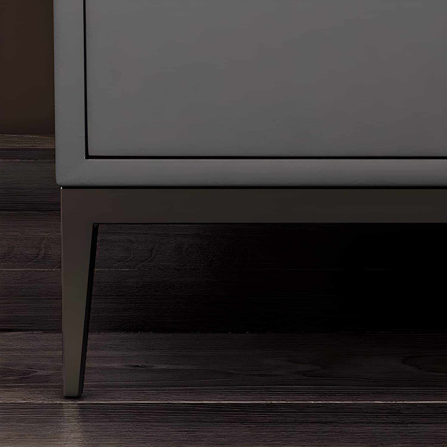Modern Bedside Cabinet Leather Accent Table Nightstand with Drawers - image 12