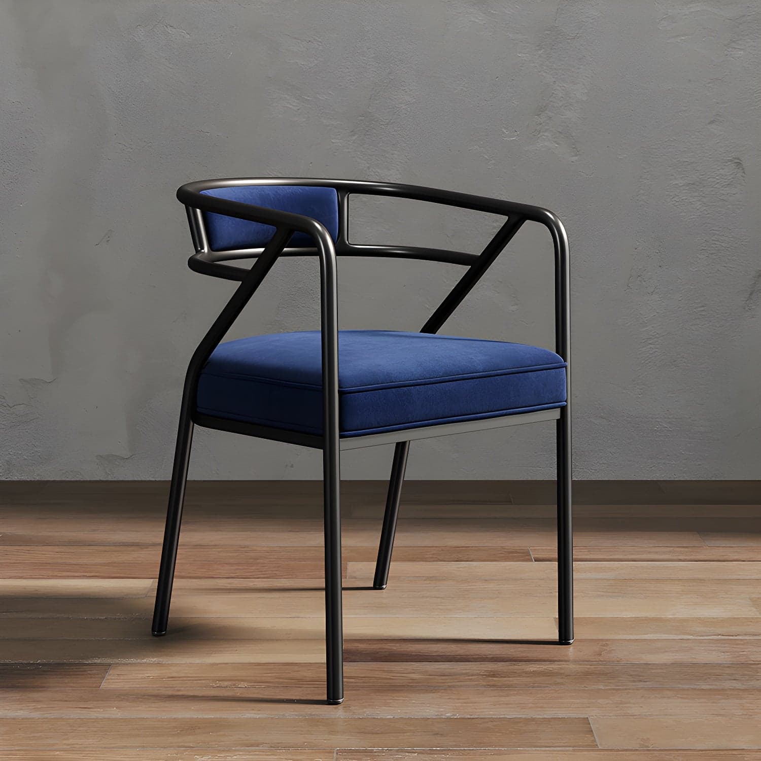 Glam Dining Chair Open Back Upholstered Dining Side Chair with Metal Legs - image 5