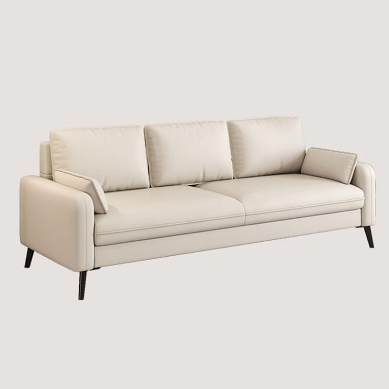 Simple Solid Color Blue/Grey/Orange Sofa with Pillow Back & Square Arm Living Spaces, Scratch Resistant - image 13