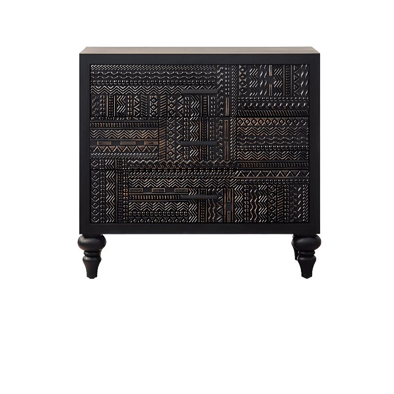 Old School Detached Natural Wood Utility Cabinet with Turned Leg for Parlor - image 5