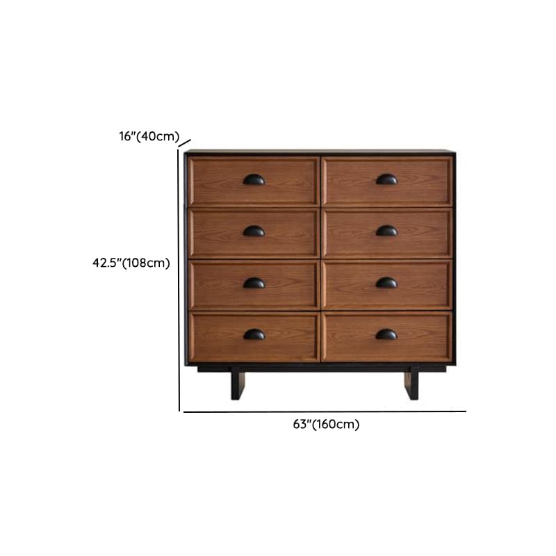 Cocoa Simplistic Reclaimed Wood Double Dresser/Lingerie Chest/Bachelor Chest with 6/8/9 Drawers, Horizontal/Vertical - image 29