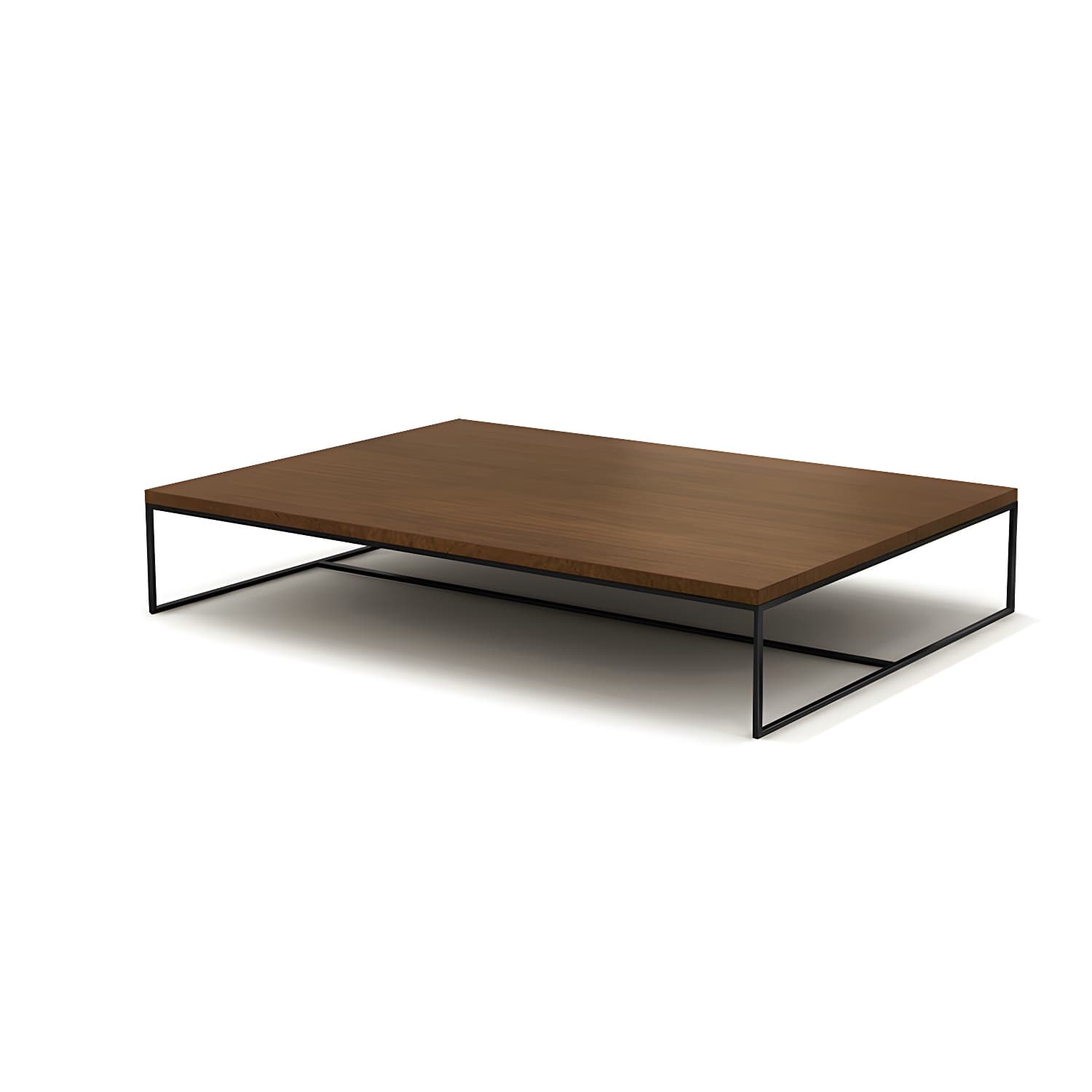 North European Wood Coffee Table Rectangle Frame Cocktail Table - image 11