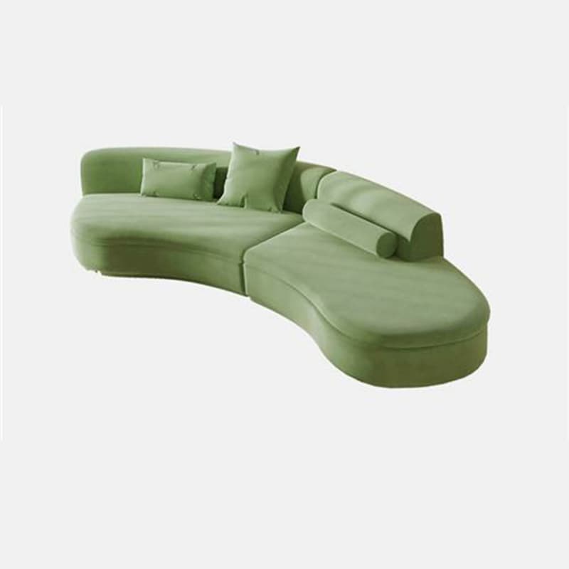 Trendy Seats 4/Seats 3 Armless Curved Sofa Recliner with Sponge Fill Cushions - image 8