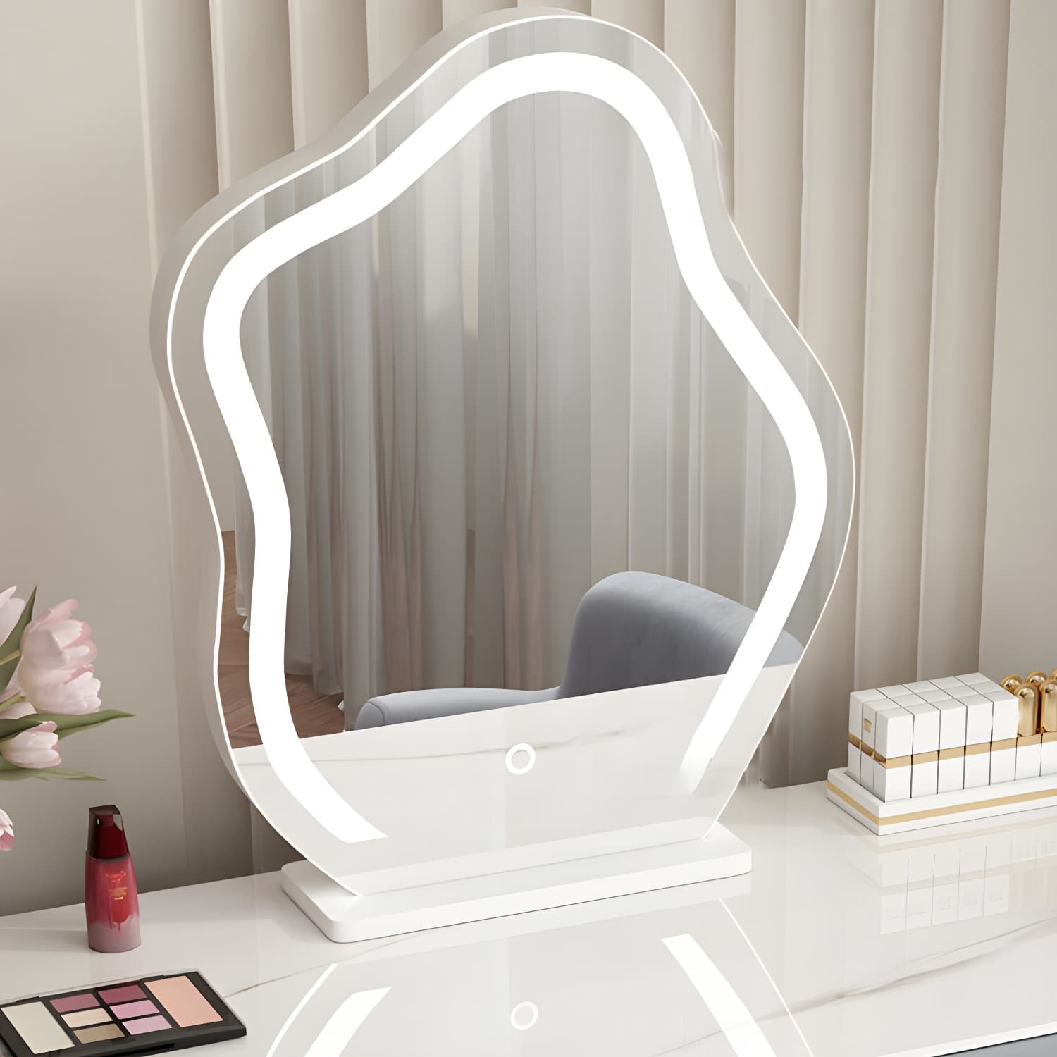 Contemporary Stone Top Vanity Dressing Table Bedroom Make-up Vanity - image 9