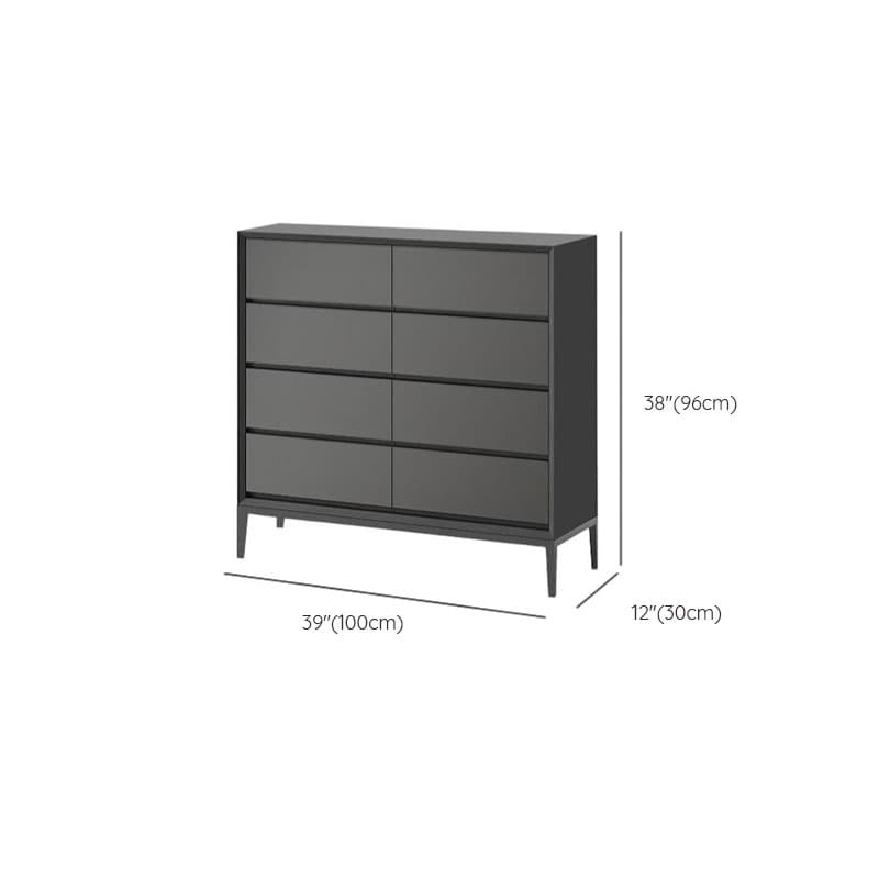 Trendy Raw Wood Console Dresser, Horizontal with 8 Drawers - image 20