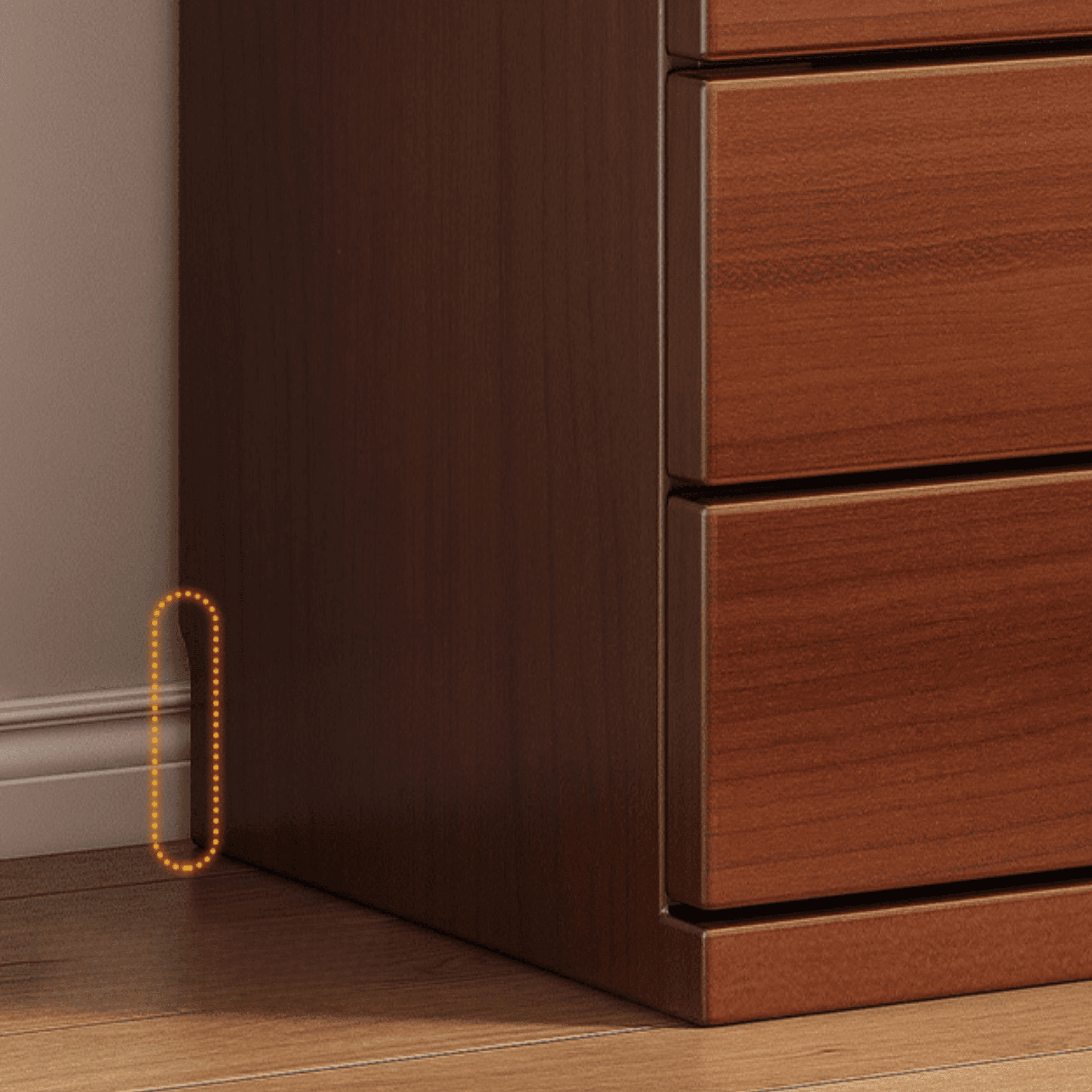 Simple Raw Wood Double Dresser with Multiple Drawer Configurations - Horizontal/Vertical - image 9