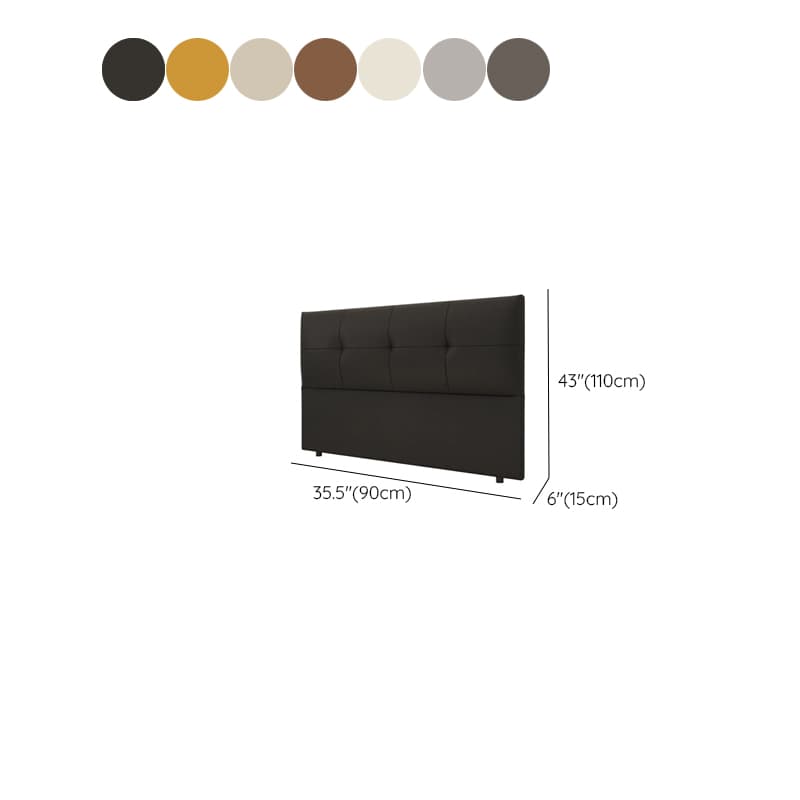 Simplistic Panel Headboard with No Distressing, Piled Tufted Design, Rectangular Shape for Queen/Full/Twin XL Bed, Featuring Sponge Upholstery and Standard Height - image 14