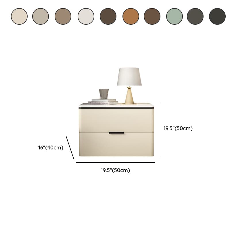 Organic Modern Nightstand With Drawer Organization Featuring 2 Drawers and Stone Countertop - image 17