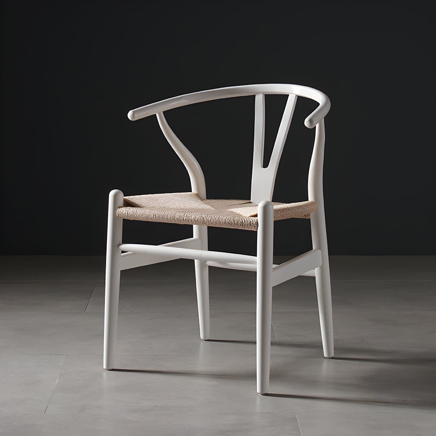Scandinavian Style Wood Dining Chair Dining Room Wishbone Chair with Arm - image 15
