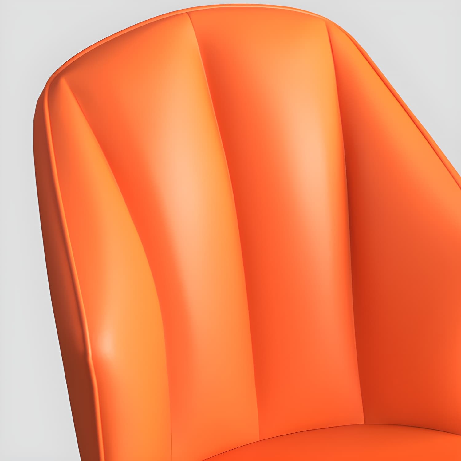 Glam Metal Dining Room Chairs Armless Upholstered Side Leather Chairs for Restaurant - image 15