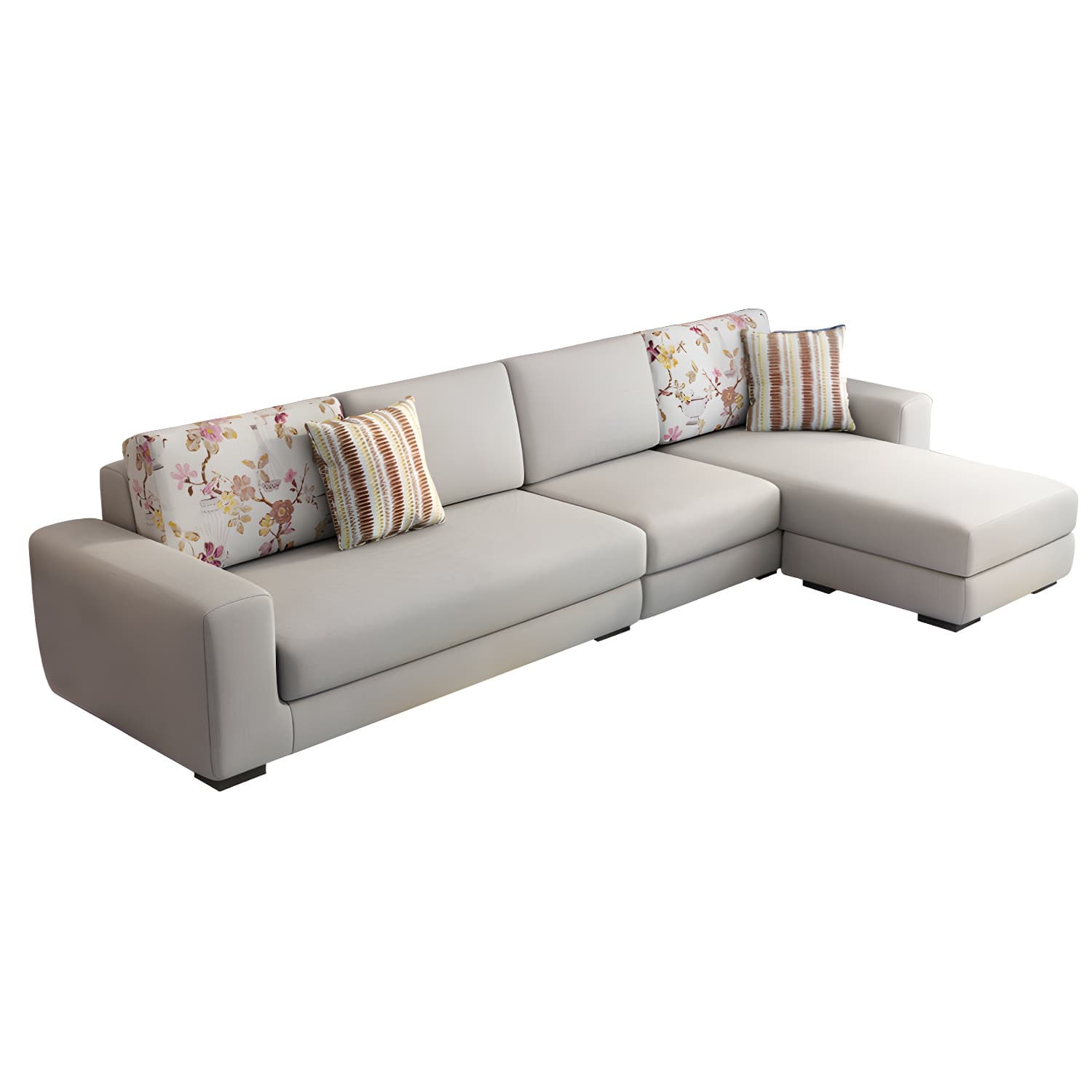 Modern Reversible L-Shape Sectional Sofa Chaise with Sponge Seat Cushions - image 10