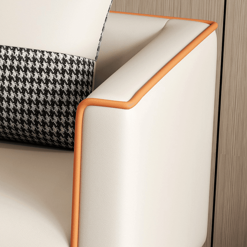 Elegant Sitting Room Sofa/Loveseat in Dove Grey, Tangerine, and Ivory with Solid and Manufactured Wood Construction - image 11