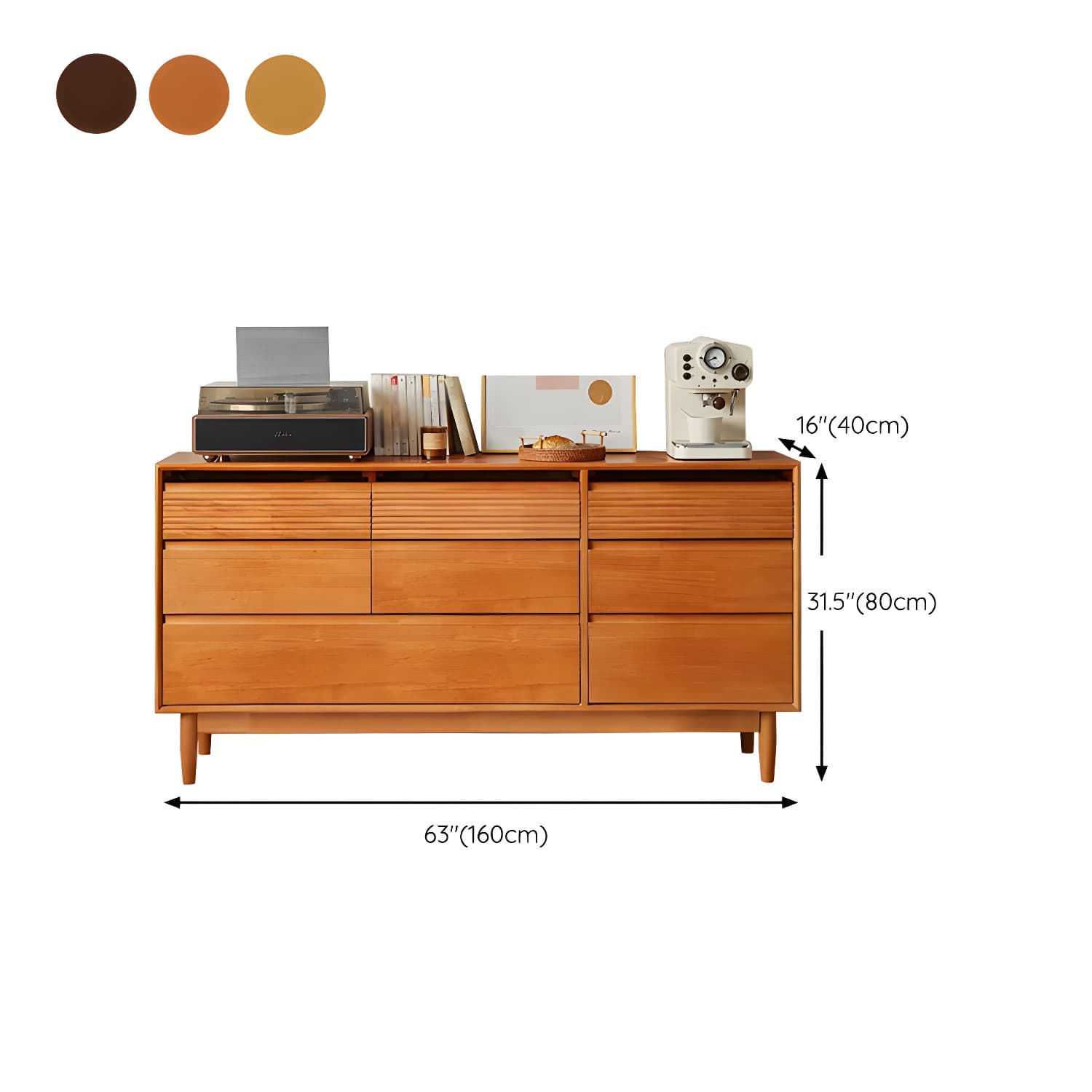 Cabinetry Concept Modern Wood Dresser with Drawers in Narrow Width - image 26