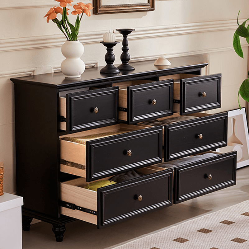 Casual Natural Wood Console Dresser/Semainier with 5/7/9 Drawers in Horizontal/Vertical Orientation - image 5