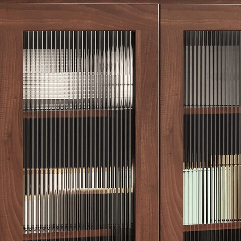 3 Drawers & 2 Doors/3 Doors/4 Doors Standard/Narrow Sintered Stone Sideboard with Drawers & Adaptable Shelf, Cocoa - image 4