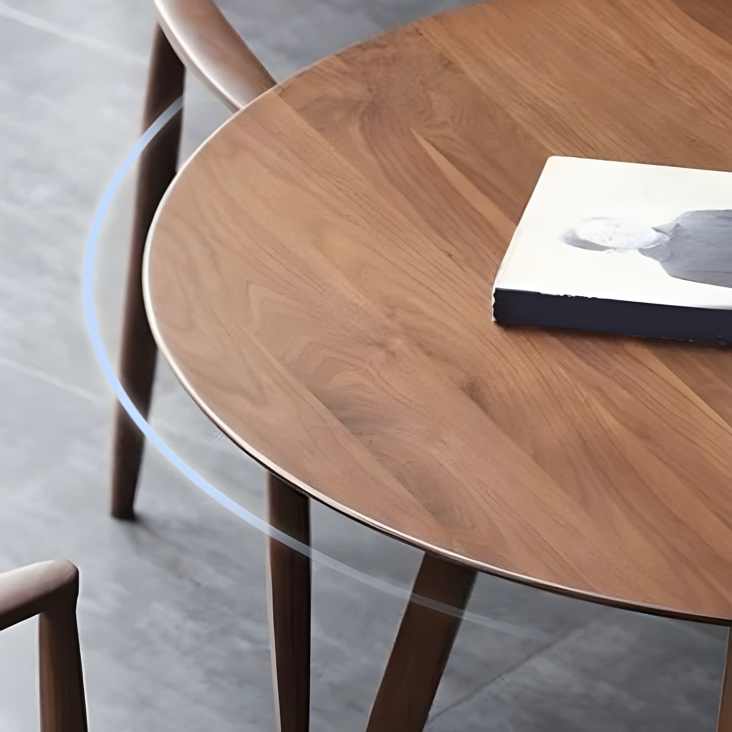 Round Dining Room Table Set 1/2/4 Pieces Modern Solid Wood Dining Room and Arm Chairs - image 8