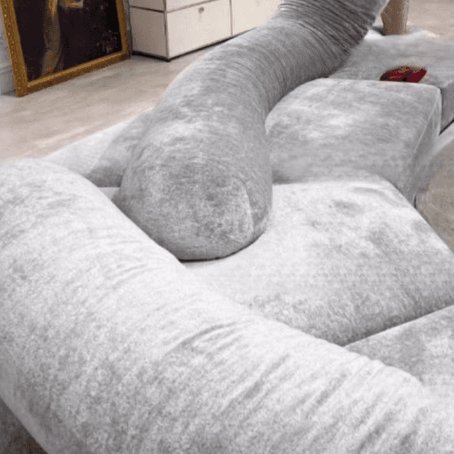 L-Shape/Straight Sofa/Corner Sectional with Left/Horizontal Orientation and Button-tufted Detail - image 5