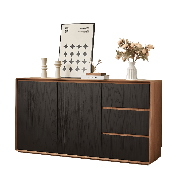 Simplistic Standard/Narrow Sideboard with 3 Drawers, 3 Shelves, Compartment, 2 Doors & Closet - image 12