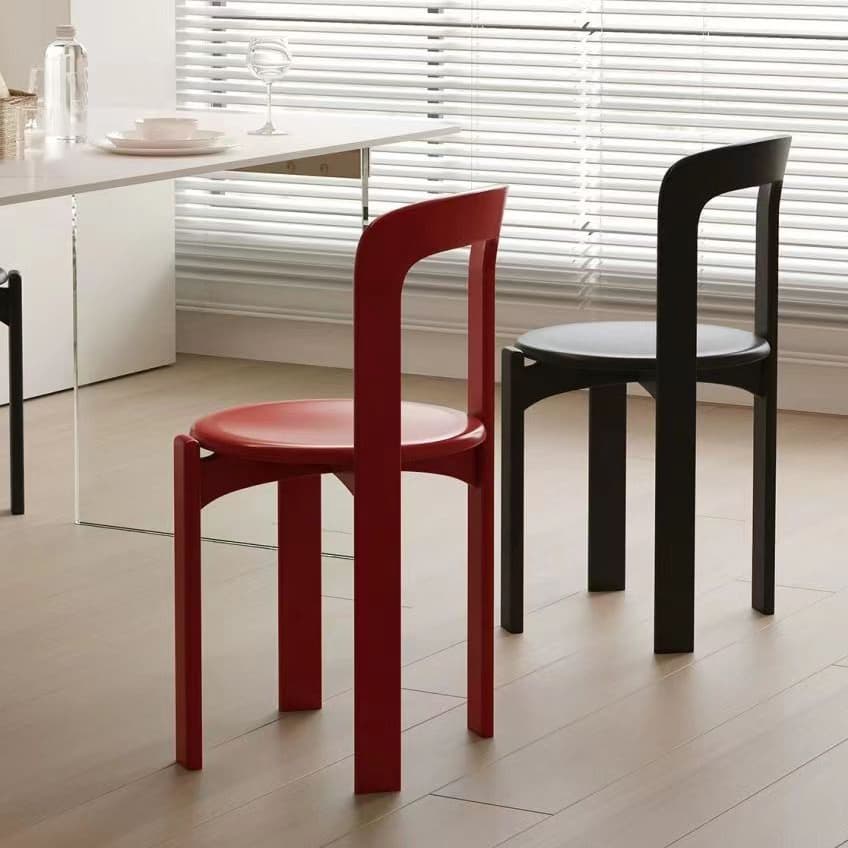 Framed Stable Orange/Green/Blue Solid Wood Side Chair with Foot Pads in a Modern Style - image 9