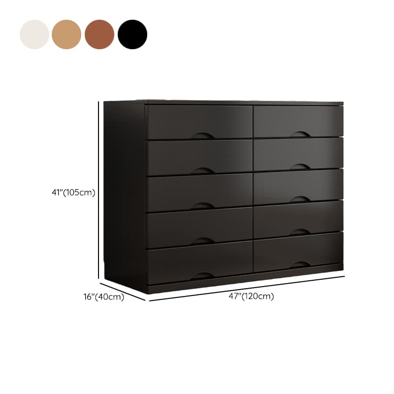 Trendy Natural Wood Double Dresser with 12/10/8 Drawers in Horizontal/Vertical Orientation - image 15