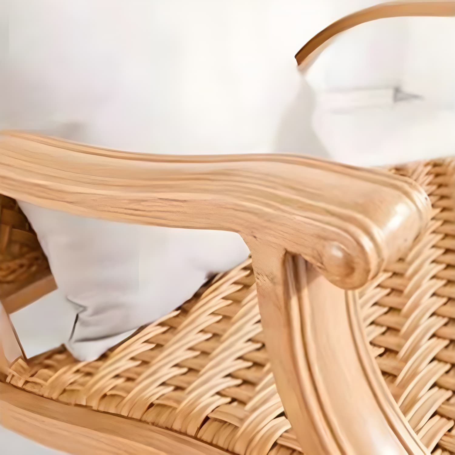 Modern Style Wood Rocking Chair Single Home Lounge Lazy Sofa Chair - image 8