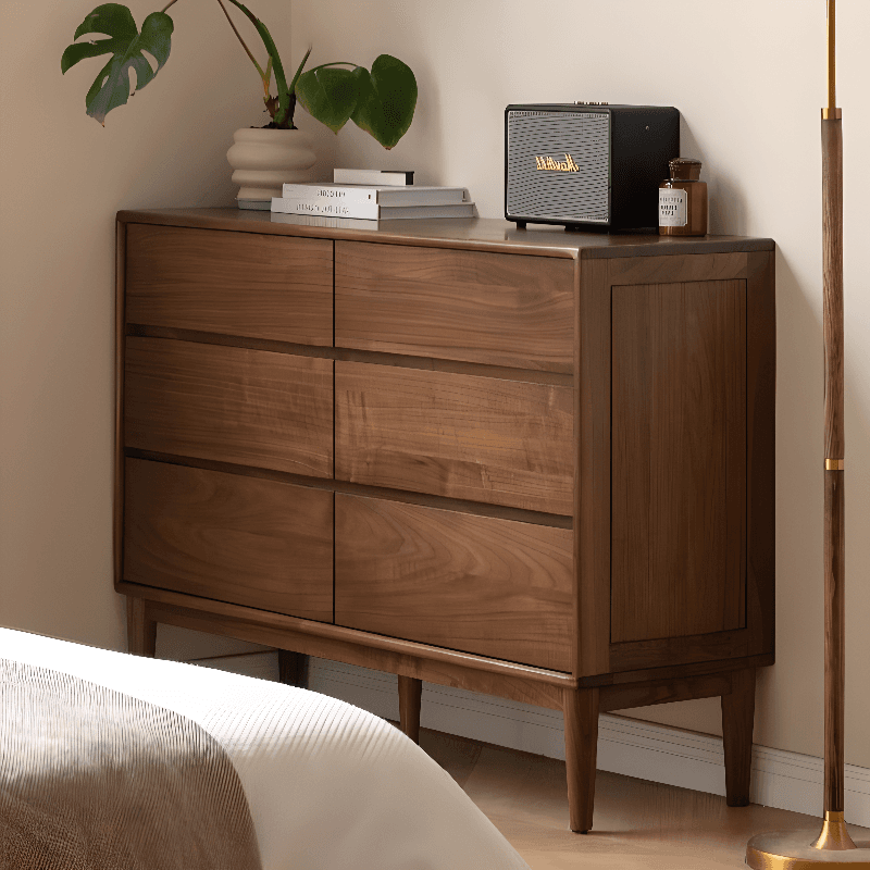 Modish Horizontal/Vertical Cocoa Double Dresser/Lingerie Chest in Raw Wood with 5 Drawers/7 Drawers/6 Drawers