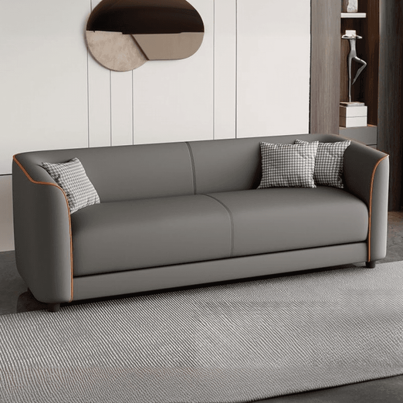 Tear Resistant Sofa Couch/Loveseat in Pu with Grey/Olive Green/Coffee Upholstery - image 3