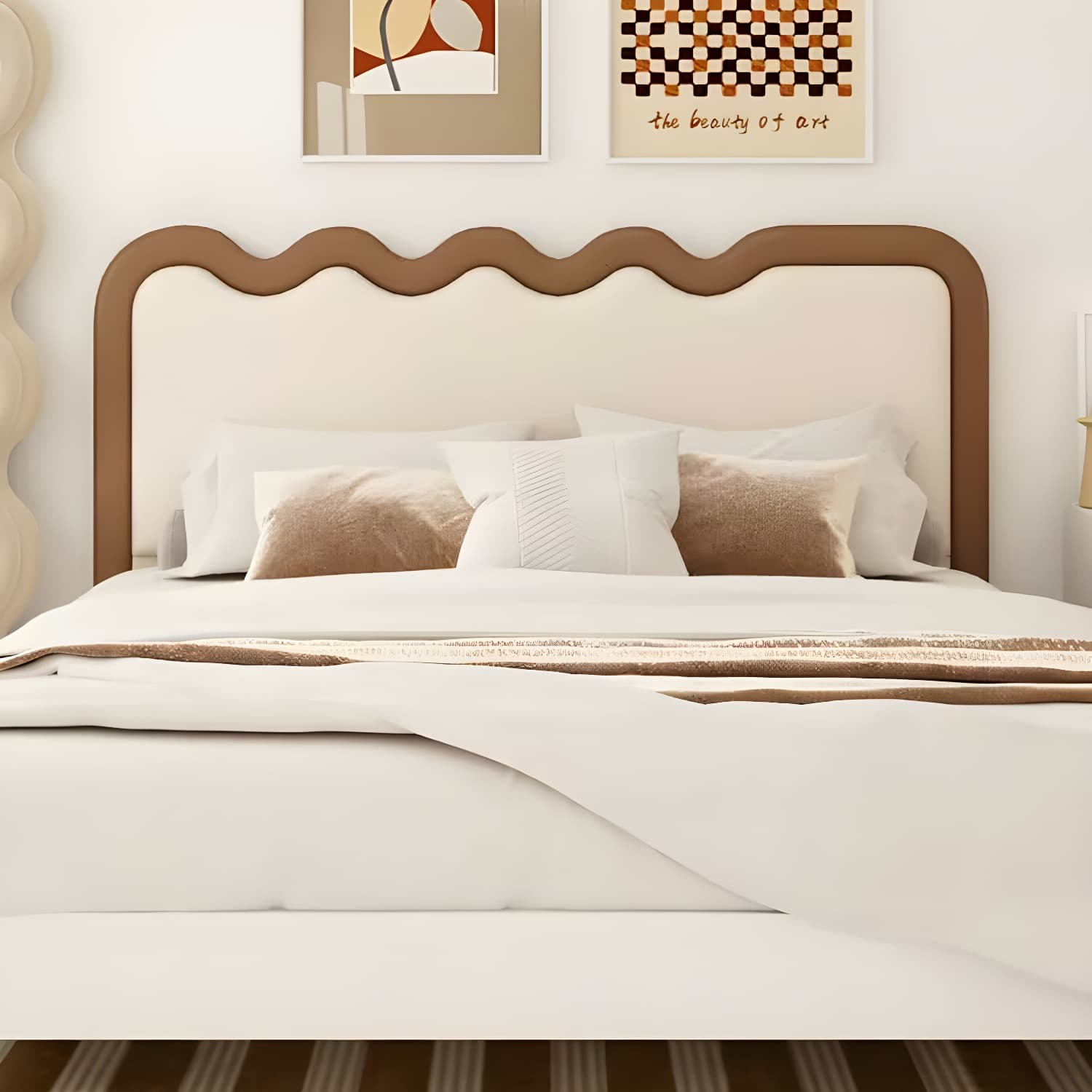 Modern Upholstered Panel Headboard with Leather Upholstery and Rectangular Shape - image 19