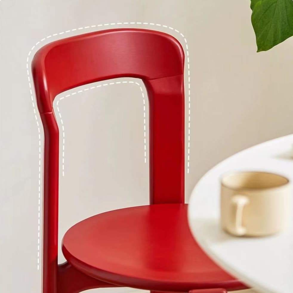 Framed Stable Orange/Green/Blue Solid Wood Side Chair with Foot Pads in a Modern Style - image 12