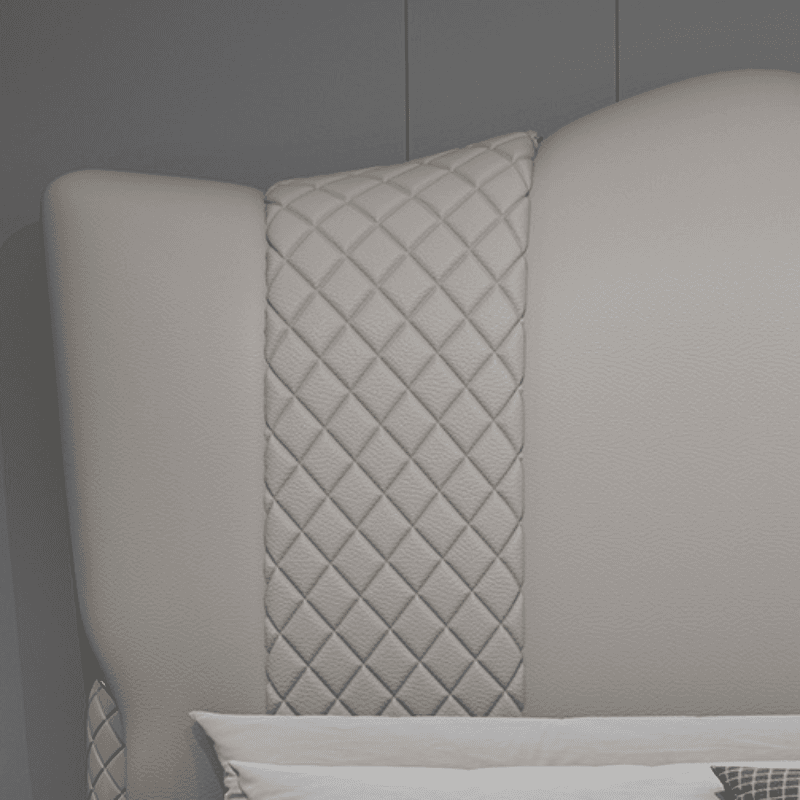 Dove Grey Solid Color Storage Bed with 3 Storage Boxes and Sponge Upholstery for Living Room - image 3