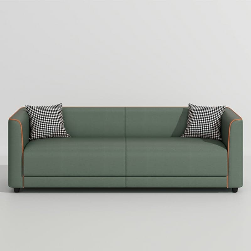 Dove Grey/Lime Green/Apricot Color Standard Sofa with Concealed Support for Parlor - image 8